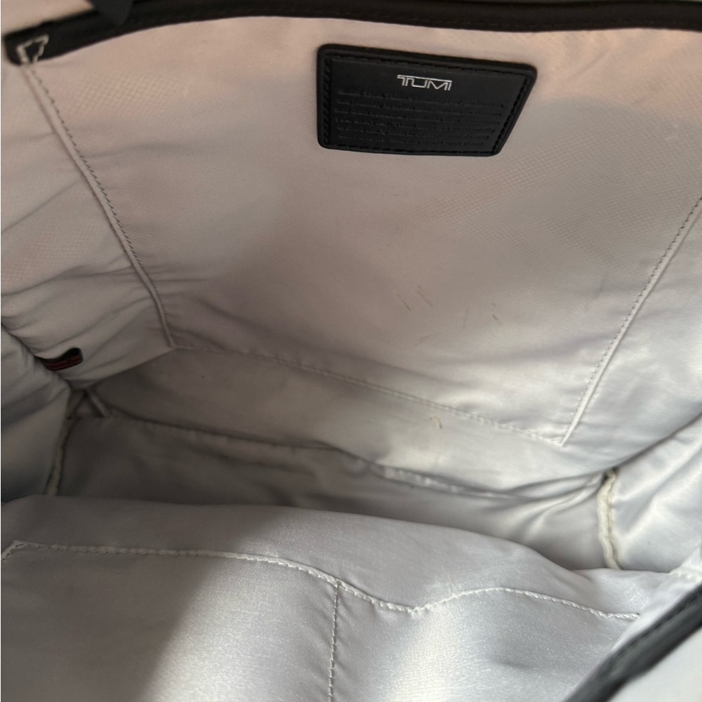 Tumi Black Nylon Backpack with Silver Hardware - Picture 3 of 6